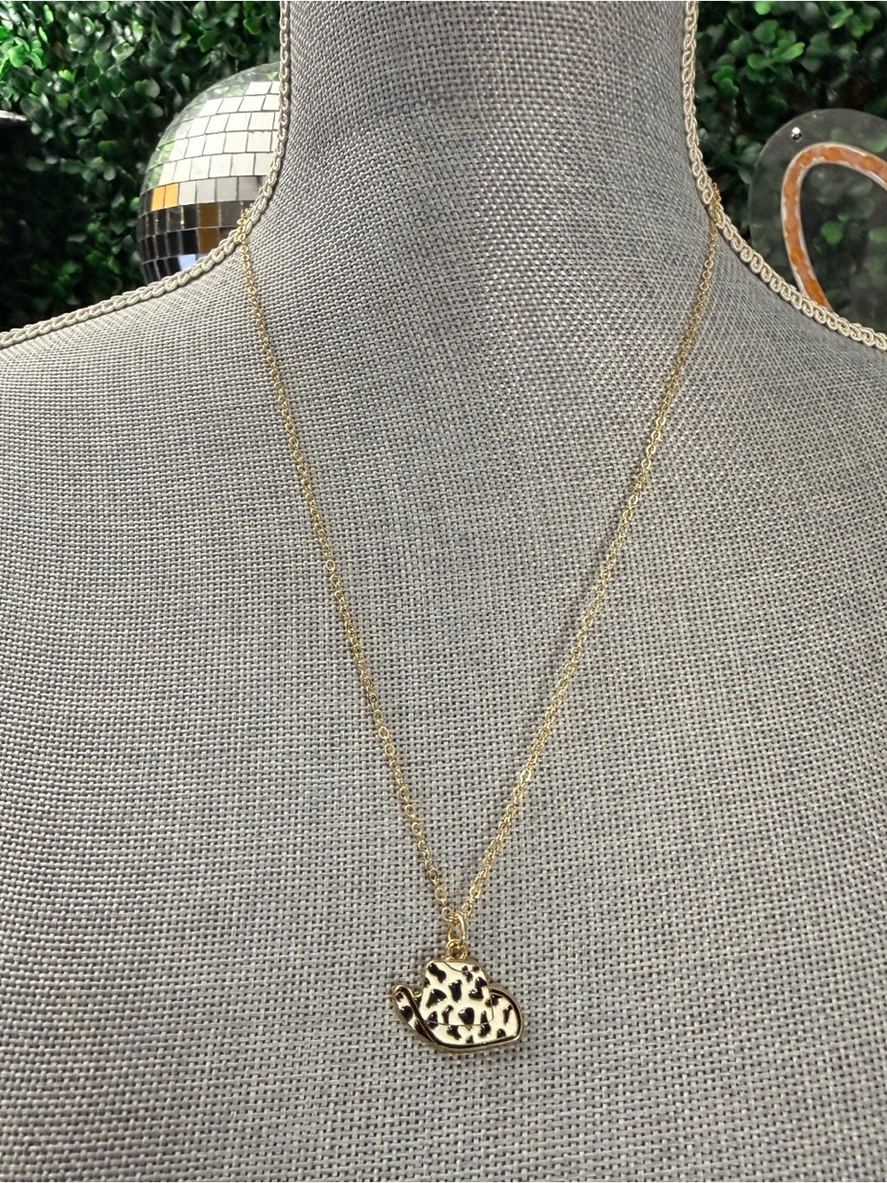 Gold Leopard Heart Pendant Necklace - Women’s Gold Heart Necklace